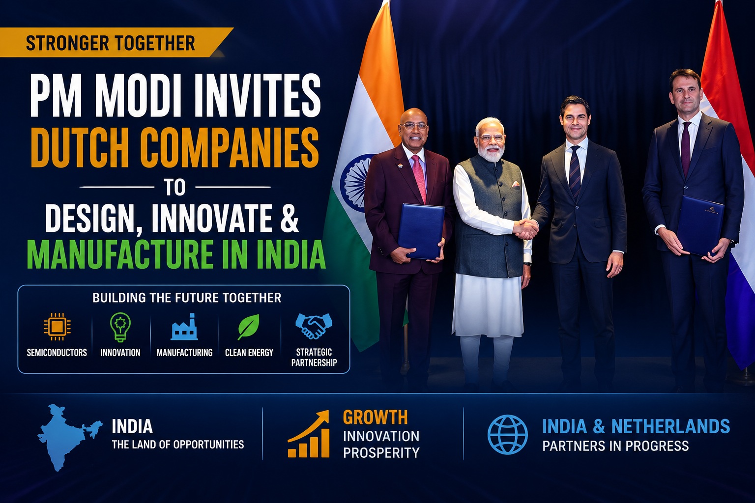 Pm Modi Invites Dutch Companies