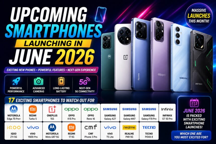 Upcoming Smartphones Launching In June 2026: Motorola, Oneplus, Samsung, Redmi &Amp; More 1 Upcoming Smartphones Launching In June 2026