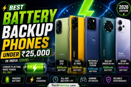 Best Battery Backup Phones Under 25000 In India