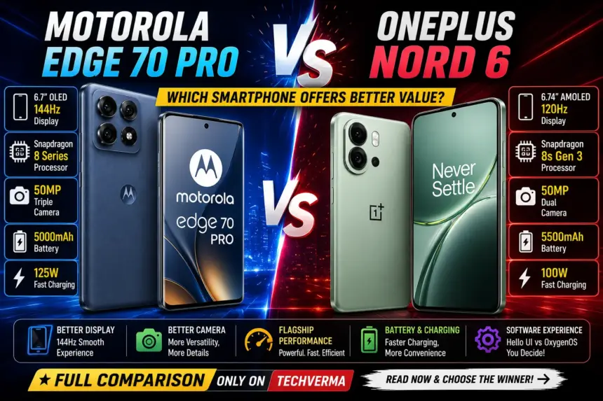 Motorola Edge 70 Pro Vs Oneplus Nord 6: Which Smartphone Offers Better Value? 1 Motorola Edge 70 Pro Vs Oneplus Nord 6