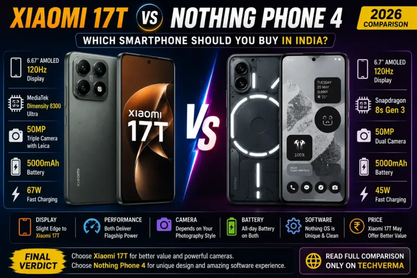 Xiaomi 17T Vs Nothing Phone 4: Which Smartphone Should You Buy In India? 1 Xiaomi 17T Vs Nothing Phone 4