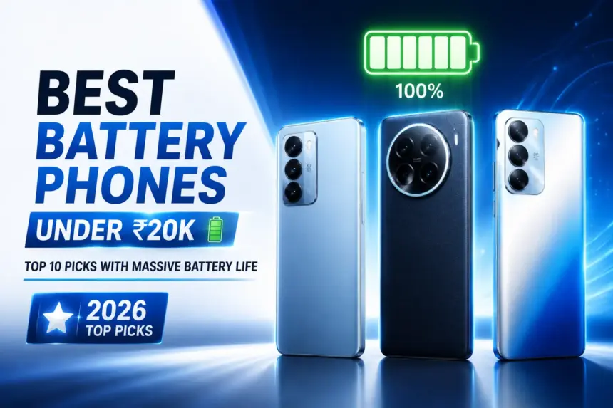 Best Battery Phones Under ₹20,000 In India (2026): Top 10 Picks Ranked 1 Best Battery Phone Under ₹20,000