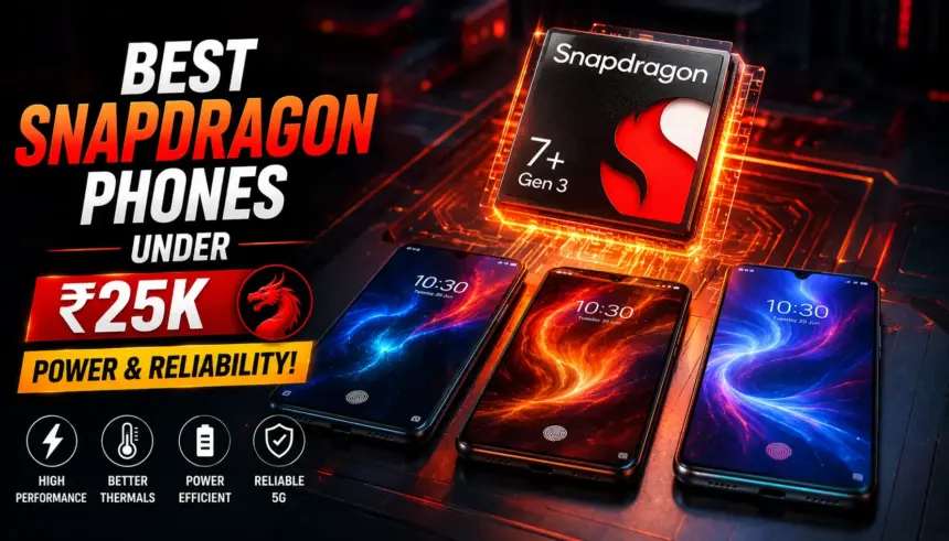 Best Smartphones With Snapdragon Processor Under ₹25,000 In India (2026): Top 10 Picks Ranked 1 Snapdragon Phone Under ₹25,000